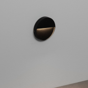 Nova Luce Toby - applique murale extérieure - Ø 11 x 2,2 cm - 3W LED inclus - IP54 - noir sablé