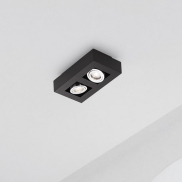 Nova Luce Robin - spot en saillie - 25 x 14,5 x 8,6 cm - noir