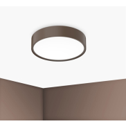 Century Italia Blanca Luxe - plafonnier - Ø 30 x 7 cm - 17W LED inclus - café