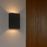 Nordlux Fold 10 - lampe murale extérieure - 10,6 x 14,9 x 4,5 cm - 2 x 3,75W LED inclus - IP54 - noir