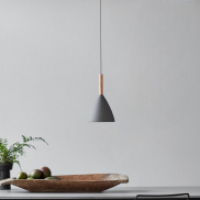 Design for the People Pure 20 - lampe suspendue - Ø 20 x 344 cm - gris et brun
