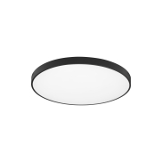 Nova Luce Perfect Profile - plafonnier sur télécommande (incl.) - Ø 80 x 10 cm - 80W LED dimmable inclus - 2700K-6000K - noir