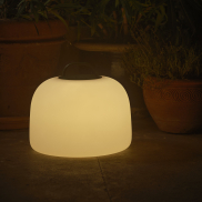 Nordlux Kettle To-Go 36 - lampe de table rechargeable pour extérieur - 36 x 30,8 cm - 6,8W LED inclus - IP65 - blanc et vert