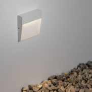 Nova Luce Toby - applique murale extérieure - 10,5 x 10,5 x 2,2 cm - 3W LED inclus - IP54 - blanc sablé