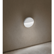Century Italia Paseo - applique murale extérieure - Ø 11 x 2,5 cm - 4W LED inclus - IP54 - blanc