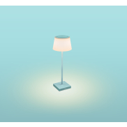 Century Italia Margò - lampe de table d'extérieur rechargeable - Ø 13 x 38 cm - 4W dimmable LED inclus - IP54 - turquoise