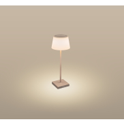 Century Italia Margò - lampe de table d'extérieur rechargeable - Ø 13 x 38 cm - 4W dimmable LED inclus - IP54 - sable