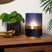 Lucide Extravaganza Tusse - lampe à poser - Ø 15 x 22 cm - bleu
