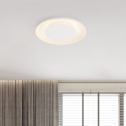 Nova Luce Epos - plafonnier - Ø 60 x 6 cm - 38W dimmable LED inclus - blanc sablé