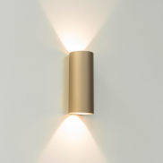 Artdelight Brody - applique murale - Ø 7,2 x 18 cm - 2 x 4W LED inclus - IP54 - champagne