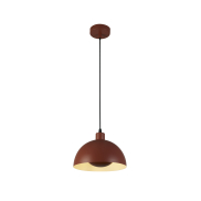 Searchlight Mars - lampe suspendue - Ø 25 x 150 cm - orange brûlé et crème