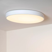 Lucide Unar - plafonnier - Ø 50 x 5 cm - 36W LED dimmable inclus - 3 niveaux de dimmer - blanc