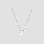 Faro Mine - lampe suspendue 1L - blanc mat - plastique