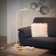 Lucide Gilly - lampadaire - 153 cm - 5W LED inclus - blanc