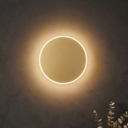 Nova Luce Nevo - applique murale - Ø 30 x 3,9 cm - 20,5W LED inclus - or mat