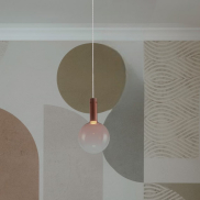 Nova Luce Nostos - lampe suspendue - Ø 25 x 170 cm - 6W dimmable LED inclus - rose et or