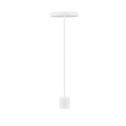 Nova Luce Vetro - lampadaire - Ø 40 x 136 cm - 33W  LED inclus - blanc mat