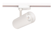 Projectlight Gemini - spot sur rail - 6,5 x 12 x 18 cm - 13W LED dimmable inclus - blanc et argenté