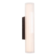 Maxlight Fayette - applique murale en saillie - 12 x 6 x 31 cm - 6W LED inclus - IP44 - noir