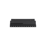 Nova Luce Ultra Slim - luminaire sur rail - 19,5 x 8,1 cm - 12W LED inclus - inclinable - couleur de lumière blanc chaud - noir