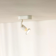 Lucide Jaster 1 - spot en saillie - 6 x 15,5 x 11,7 cm - 5W LED inclus - blanc