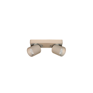 Artdelight Laguna – spot en saillie 2 lumières – 22 x 8,5 x 9,5 cm – 2 x 6W LED dimmables incluses – champagne