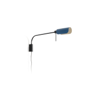 Faro Martinica XL - applique murale avec interrupteur - 85.4 x 8 cm - noire et bleue