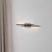 Nova Luce Amica - applique murale - 6 x 8 x 53,5 cm - 12W dimmable LED inclus - noir sablé