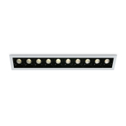 ONE Light Shop Square Boxes - spot encastré - 281 x 45 mm, 272 x 36 mm taille d'encastrement - 10 x 2W LED dimmable inclus - blanc