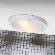 Nordlux Ancona Maxi - plafonnier - Ø 31,5 x 8 cm - IP44 - blanc