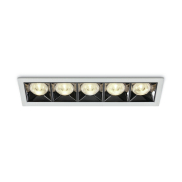 ONE Light Mirror Square Boxes - spot encastré - 207 x 54 mm, 200 x 45 mm taille d'encastrement - 20W LED inclus - blanc