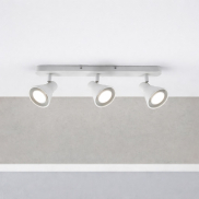 Nordlux Oak 9 - spot en saillie 3L - 45 x 8,6 cm - blanc