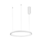 Nova Luce Pertino - lampe suspendue - Ø 48 x 150 cm - 38W LED dimmable inclus - blanc sable