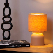 Lucide Woolly - lampe à poser - Ø 16 x 28 cm - jaune ocre