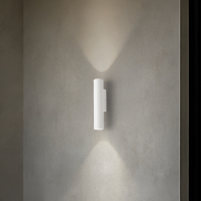 Nova Luce Torrin - applique murale extérieure - Ø 4,5 x 23 x 7,5 cm - 6W LED inclus - IP65 - blanc sablé