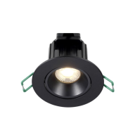 Sylvania Start Spot - spot encastré - Ø 86 mm, 72 mm encastré - 9W LED dimmable inclus - IP44 - noir