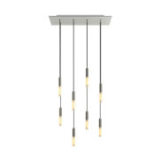 Creative Cables - lampe suspendue 8L - 67,5 x 130 cm - blanc