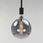 Vico Lampe à filament LED dimmable - Ø 20 x 28 cm - E27 - 8W - 2700K - gris