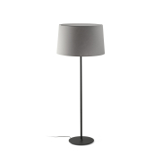 Faro Windsor - lampadaire - Ø 64 x 160 x 37,5 cm - noir mat et gris