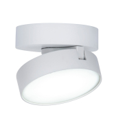 Lutec Stanos - spot en saillie - éclairage intelligent - Lutec Connect - Ø10 x 5,5 cm - 6,8W LED inclus - fonction de gradation via app - 2700K-6500K - blanc