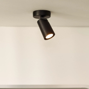 Lucide Xyrus - spot en saillie - 9 x 12,5 x 9 cm - 5W LED dimmable inclus - dim to warm - noir