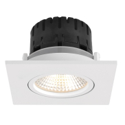 Artdelight Austin - spot à encastrer - 85 x 85 mm, Ø 68 mm encastré - 6W LED dimmable inclus - blanc
