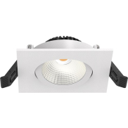 Artdelight Dublin - spot encastré - 83 x 83 mm, Ø 68 mm encastré - 6W LED dimmable inclus - blanc