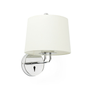 Faro Montreal - applique murale - 21,5 x 19 x 32 cm - beige et chrome