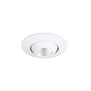 Maxlight Yuca Round Tilted - spot encastré 1L - Ø 55 mm, Ø 45 mm taille d'encastrement - 3W LED inclus - blanc