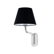 Faro Eterna - applique murale - 21,5 x 20 x 16 cm - noir et chrome