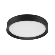 Nova Luce Luton - plafonnier - Ø 55 x 8,5 cm - 47W LED inclus - noir sable et blanc mat