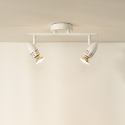 Lucide Caro - spot en saillie - 32 x 9 x 13 cm - 2 x 5W LED inclus - blanc