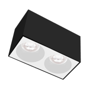 Century Italia Essenza Cube - spot de construction 2L - 16 x 8 x 9,8 cm - blanc et noir