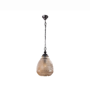 Nova Luce Toulon - lampe suspendue - Ø 27 x 120 cm - ambre